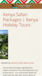 Mobile Screenshot of easternvacations-kenya.com